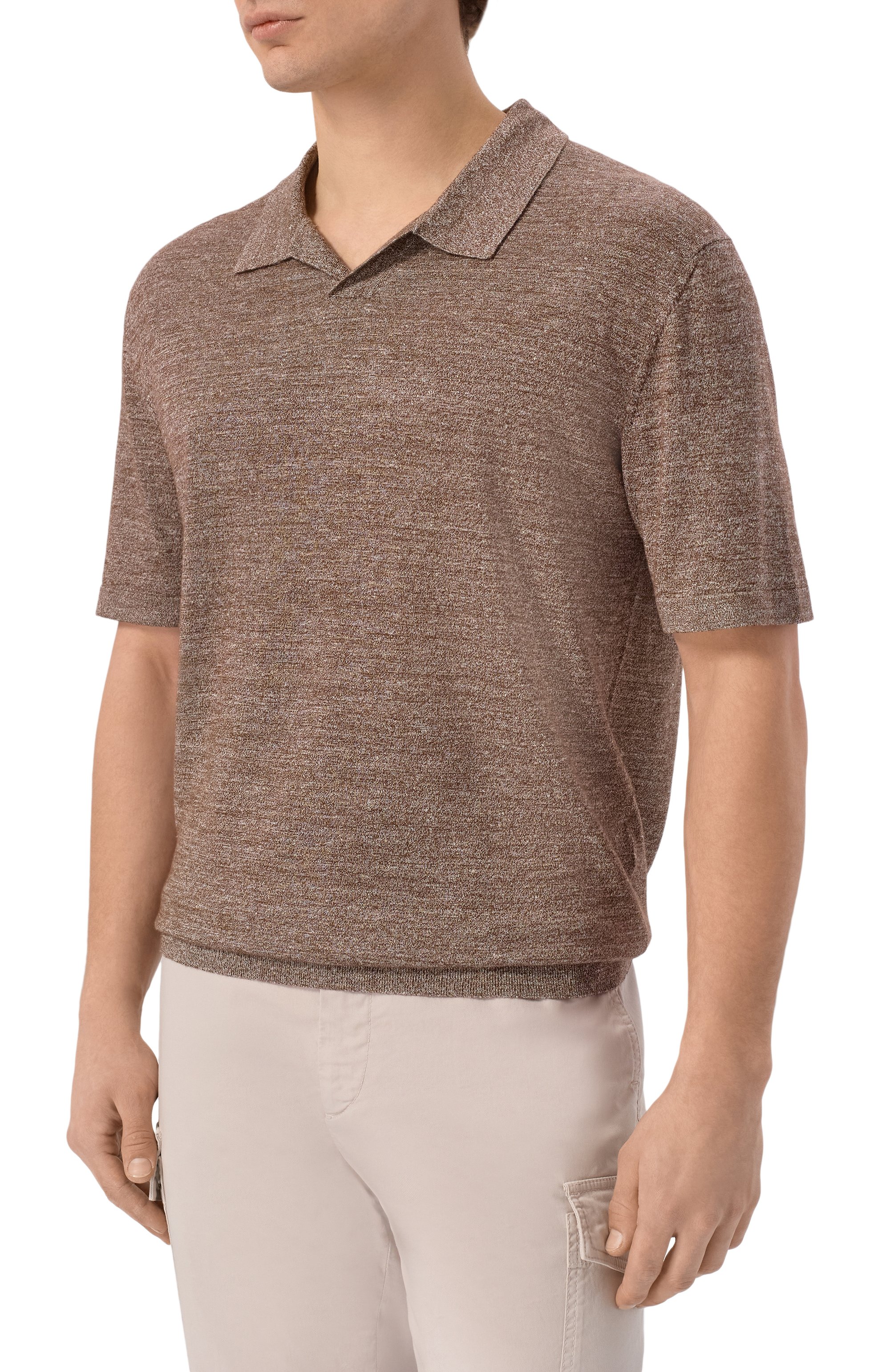 Поло из шерсти и льна 12 STOREEZ, арт. 137314, фото 3