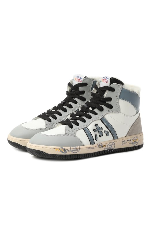 

Кожаные кеды Wally Premiata will be, Серый