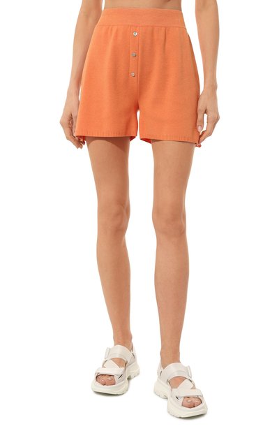 Шорты из вискозы FREEAGE оранжевого цвета по цене 12000 руб., арт. S22.SR001.7080.805, фото 3 Шорты из вискозы FREEAGE, арт. S22.SR001.7080.805, фото 3