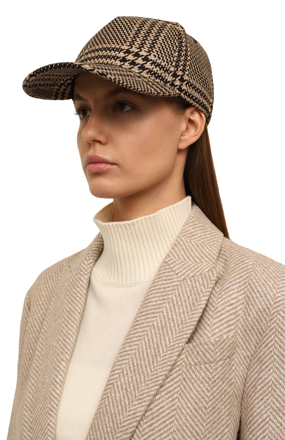 Бейсболка из шелка и кашемира KITON, арт. D57763K0549B03, фото 2