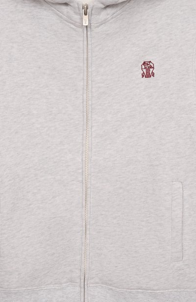 Хлопковая толстовка BRUNELLO CUCINELLI, арт. BM826E517B, фото 3