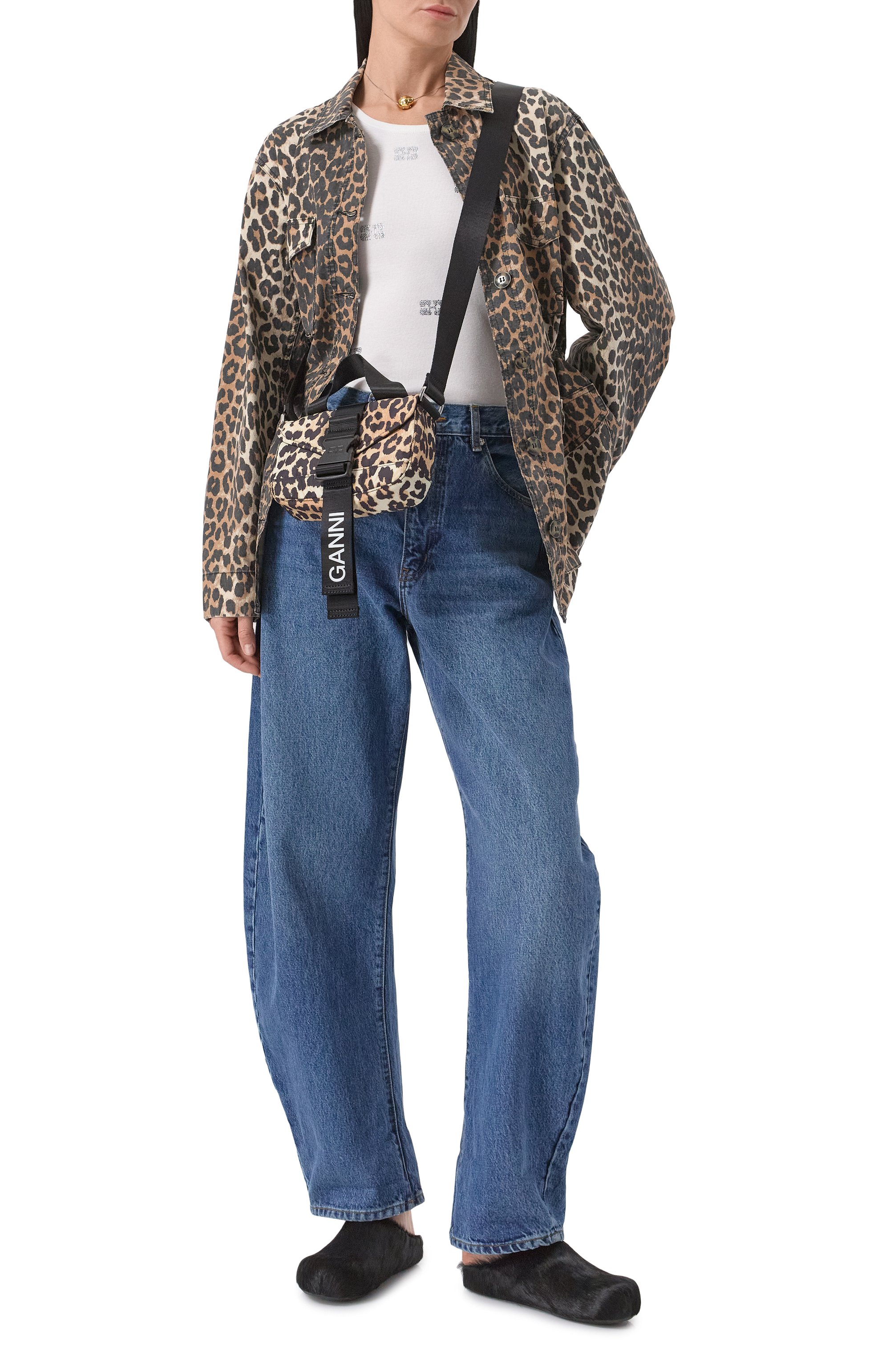 Сумка leopard tech mini GANNI, арт. A5640, фото 7