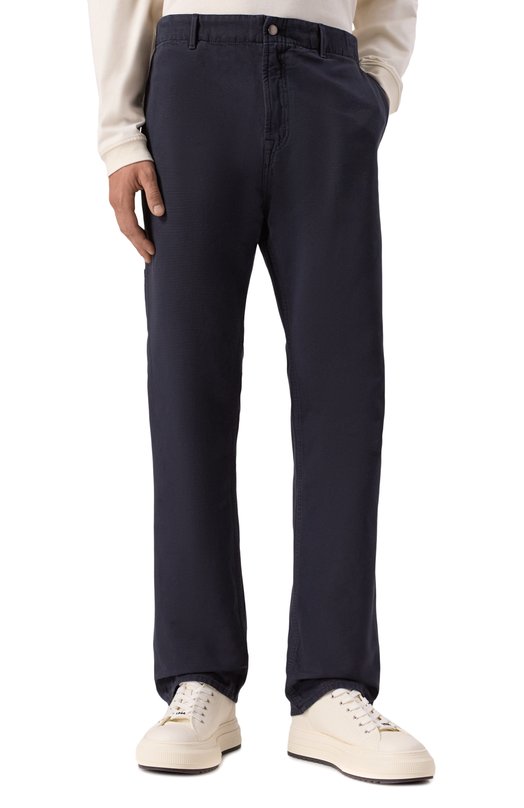 Хлопковые брюки 7 For All Mankind 7TI30E441DF Синий  7TI30E441DF Фото 3