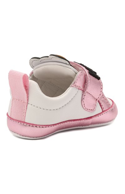 Кожаные пинетки MOSCHINO, арт. 67339/LAMINAT0/GL0VE/GL0VE/15-21, фото 3