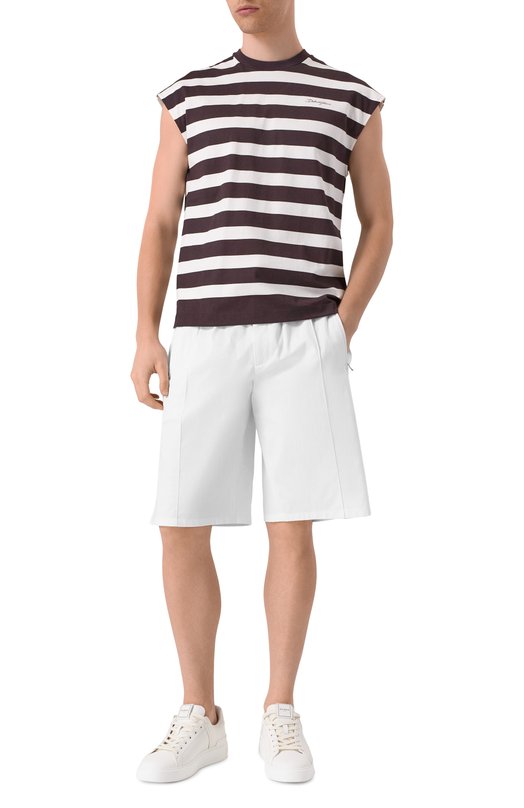 Хлопковые шорты Dolce & Gabbana GP0Y4T/FUFNV Белый  GP0Y4T/FUFNV Фото 2