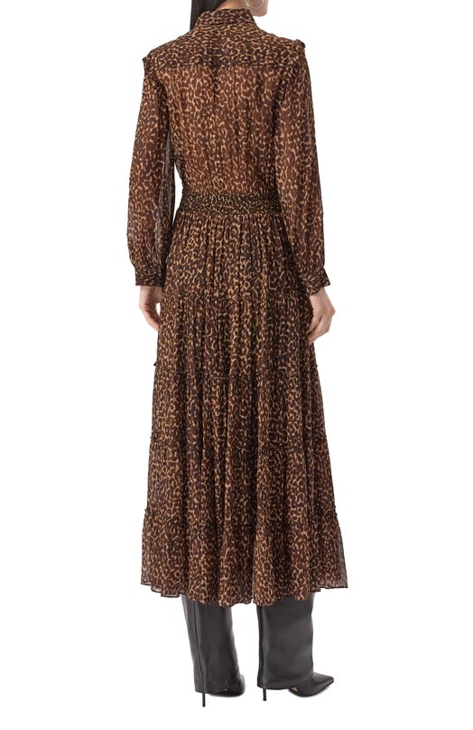 Платье из вискозы The Kooples FR0B30089K Леопардовый  FR0B30089K Фото 4