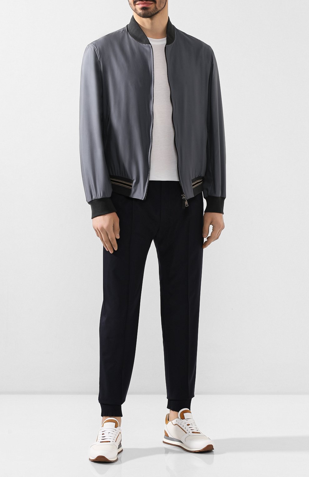 Шерстяные джоггеры BERLUTI темно-синего цвета по цене 78300 руб., арт. R17TCU60-002, фото 2 Шерстяные джоггеры BERLUTI, арт. R17TCU60-002, фото 2