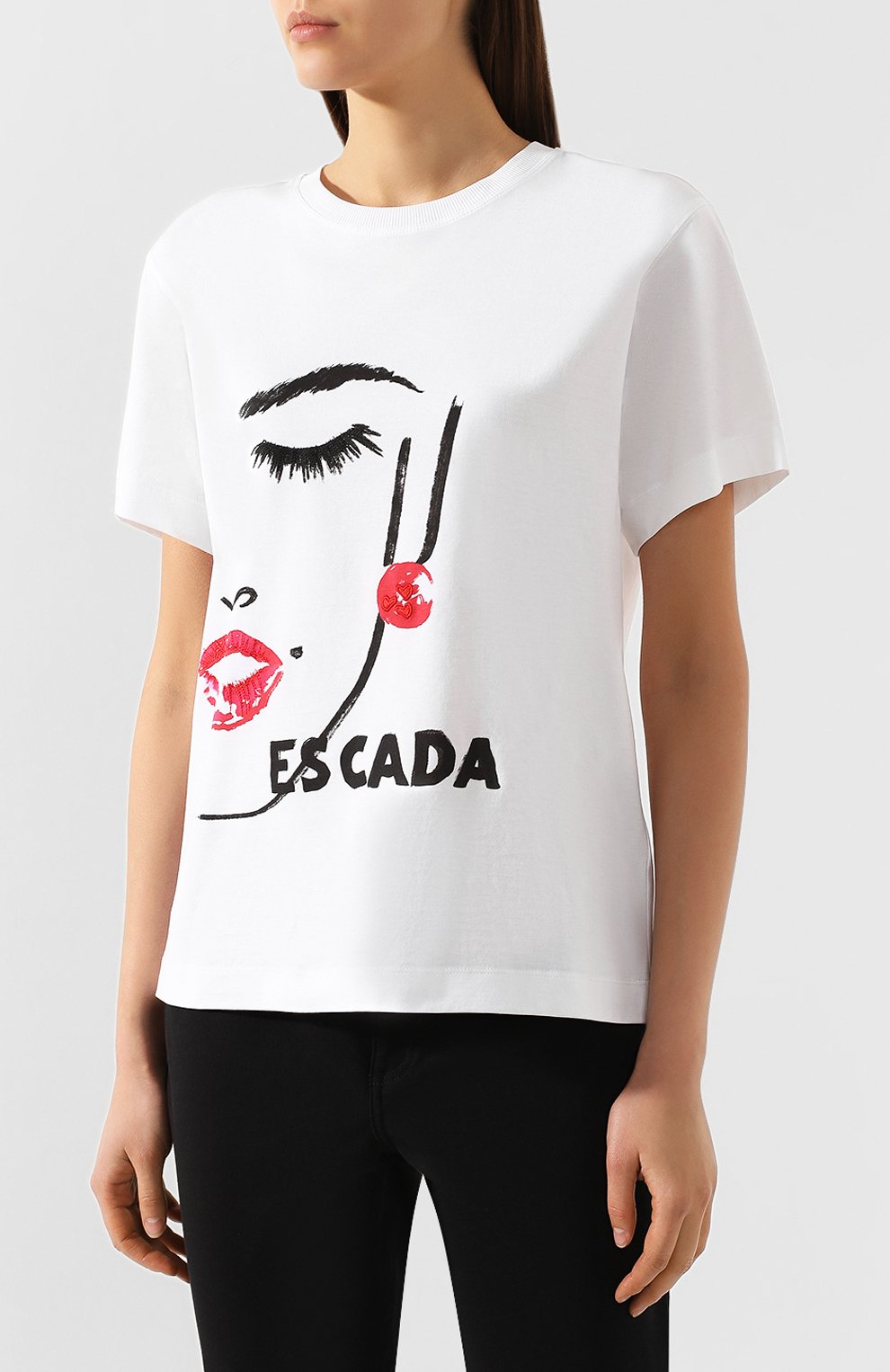 Хлопковая футболка ESCADA SPORT, арт. 5029955, фото 3