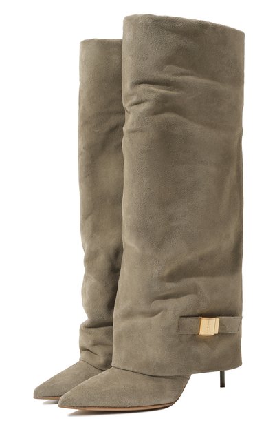 Женские замшевые сапоги uma 75 BALMAIN, арт. DN0TA037/LCTA