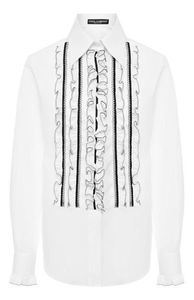 Женская хлопковая рубашка DOLCE & GABBANA, арт. F5K73Z/FU5K9