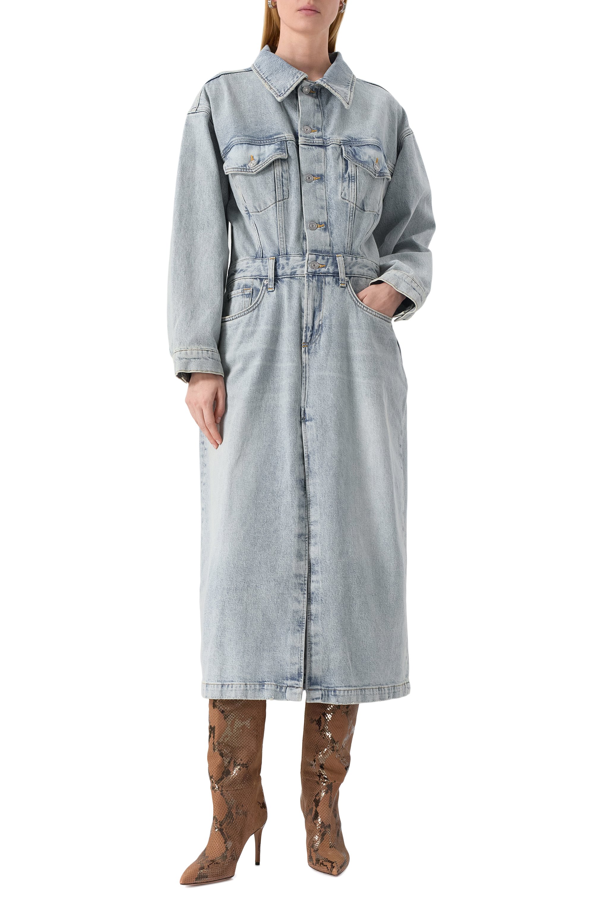 Джинсовое платье 7 FOR ALL MANKIND, арт. JSRDC650SH, фото 3