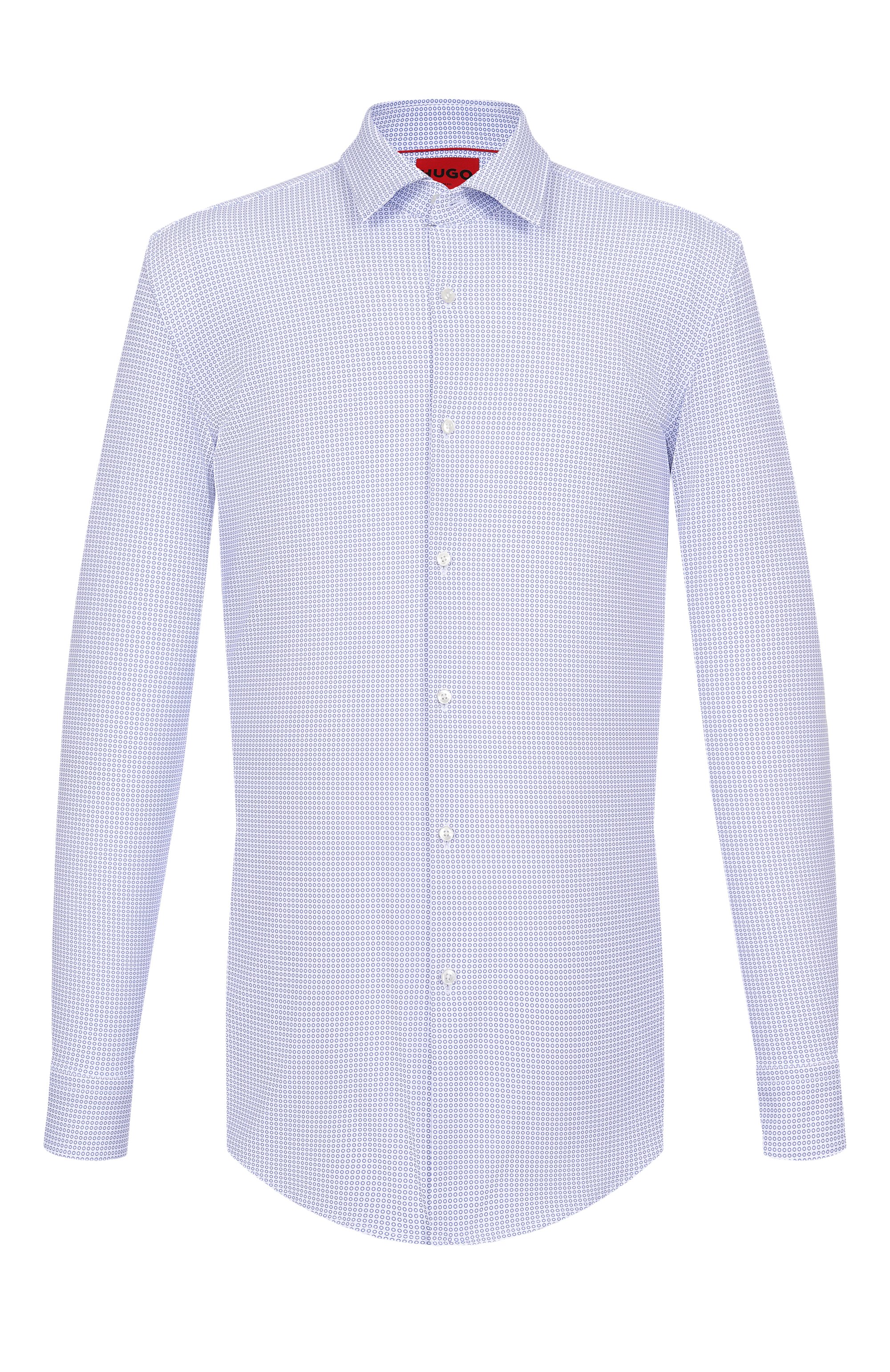 Рубашка HUGO голубого цвета по цене 13600 руб., арт. 50544942, фото 1 Рубашка HUGO, арт. 50544942, фото 1