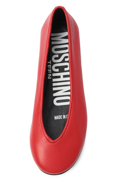 Кожаные балетки MOSCHINO, арт. 81894/VAR3/28-35, фото 4