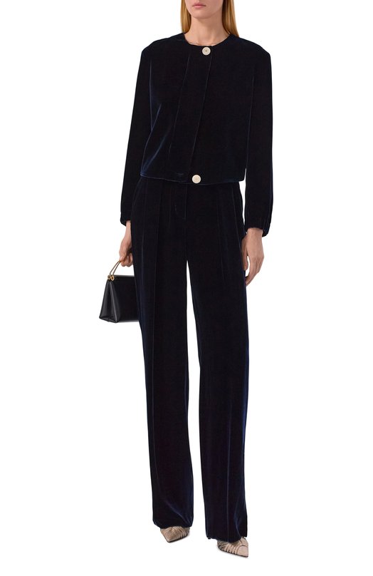 Бархатный жакет Giorgio Armani GW002978/TE10831 Синий  GW002978/TE10831 Фото 2