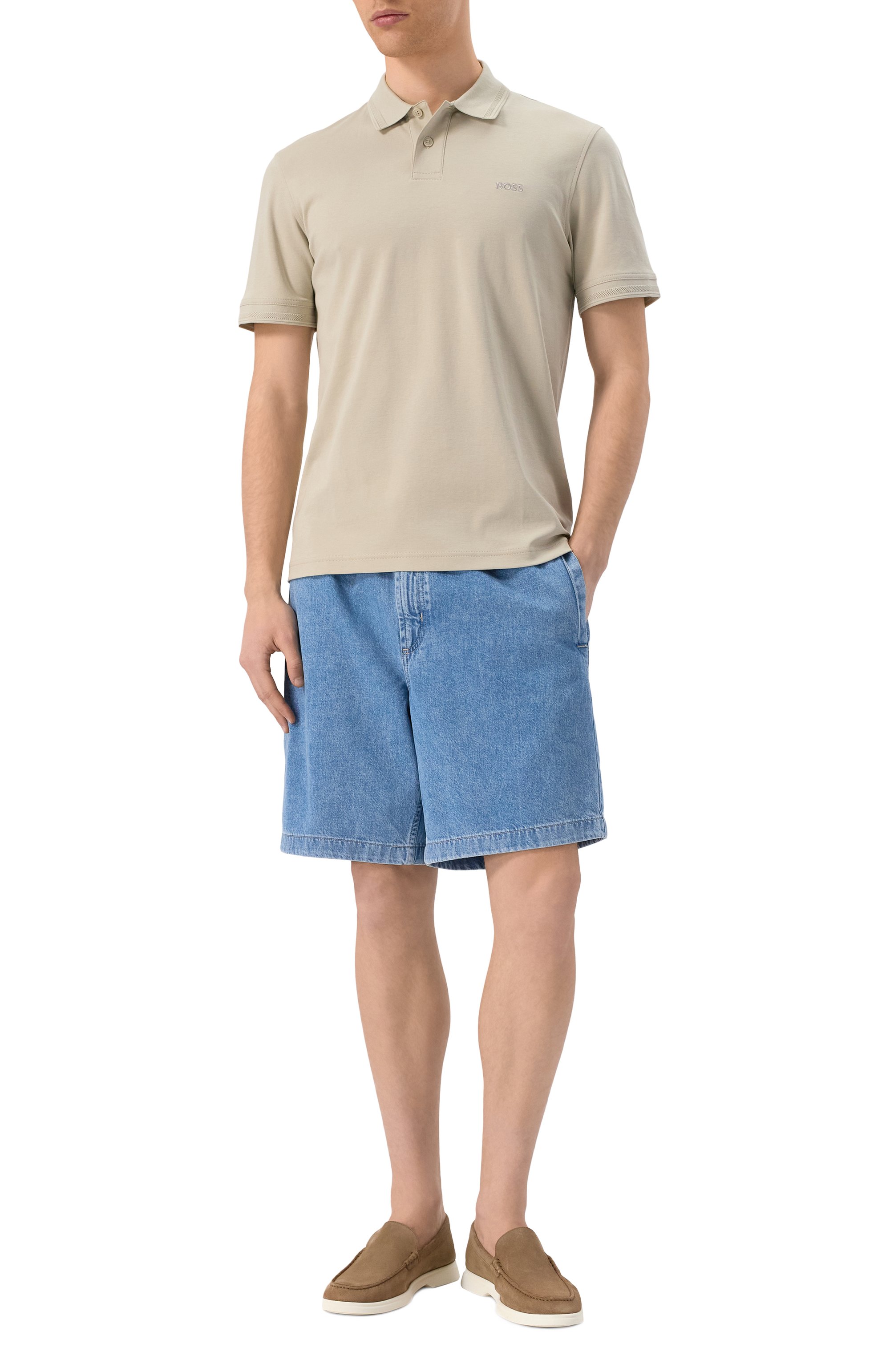 Хлопковое поло BOSS ORANGE, арт. 50520109, фото 2