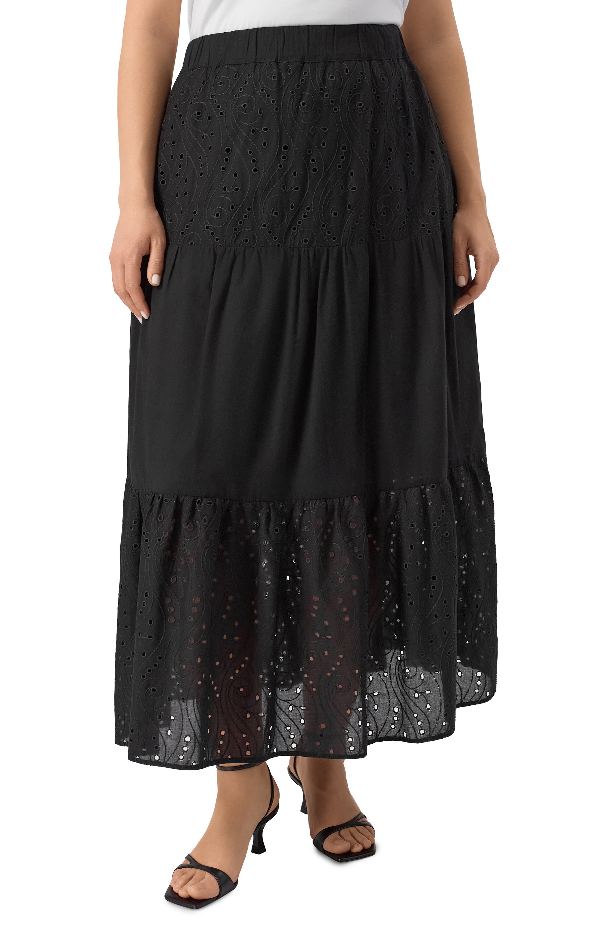 Хлопковая юбка PERSONA BY MARINA RINALDI, арт. CALLE, фото 3