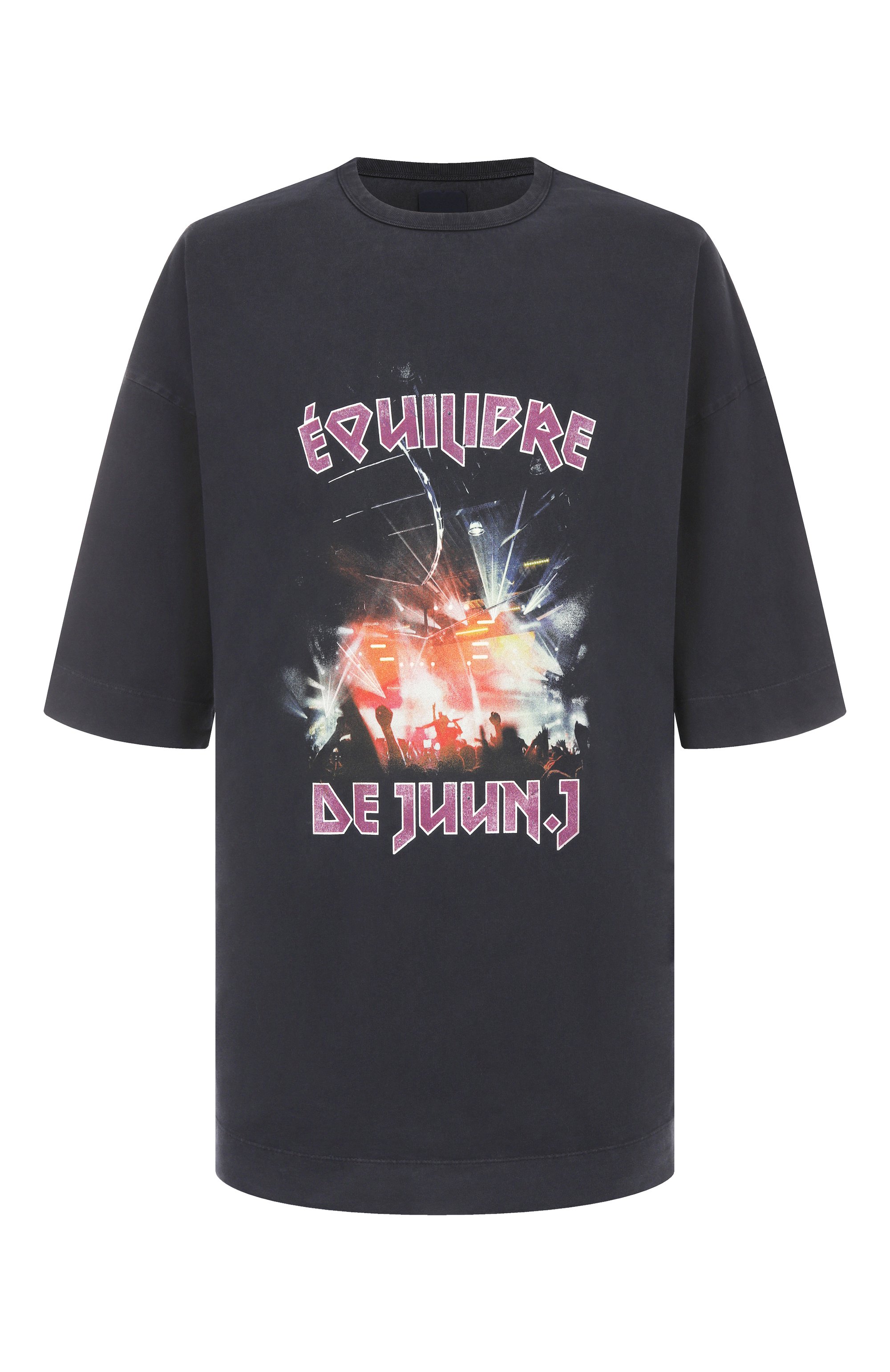 Хлопковая футболка JUUN.J темно-серого цвета по цене 37800 руб., арт. JC5742P26R, фото 1 Хлопковая футболка JUUN.J, арт. JC5742P26R, фото 1