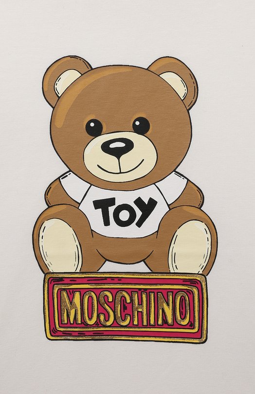 Хлопковая футболка Moschino 3