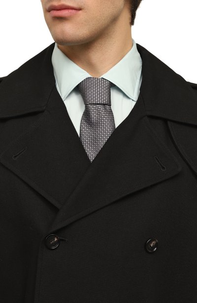 Шелковый галстук LANVIN серого цвета по цене 15000 руб., арт. 2109/TIE, фото 2 Шелковый галстук LANVIN, арт. 2109/TIE, фото 2