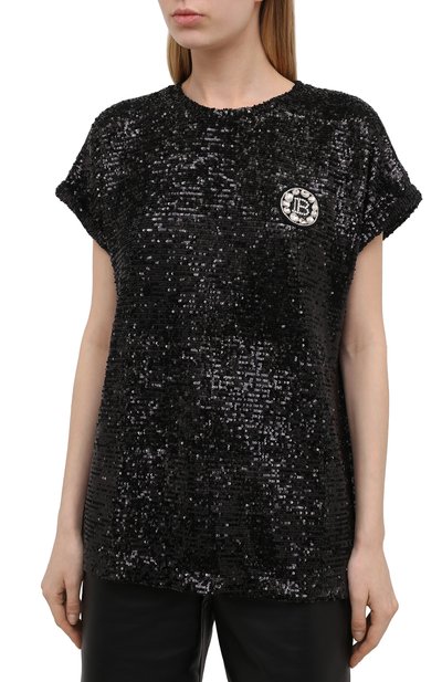 Футболка с пайетками BALMAIN, арт. VF11351/X444, фото 3