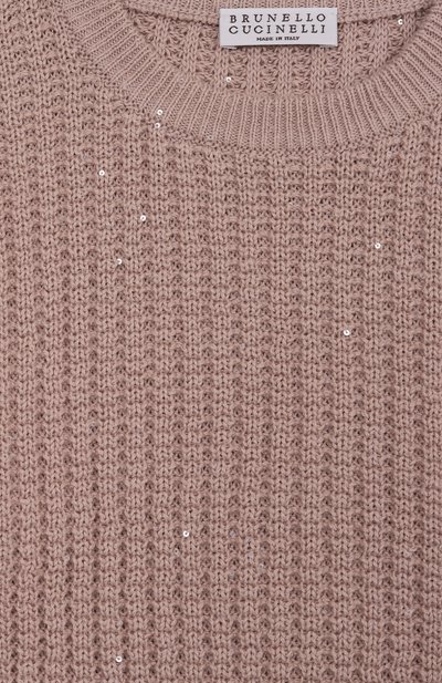 Хлопковый свитер BRUNELLO CUCINELLI, арт. BDVM78100A, фото 3