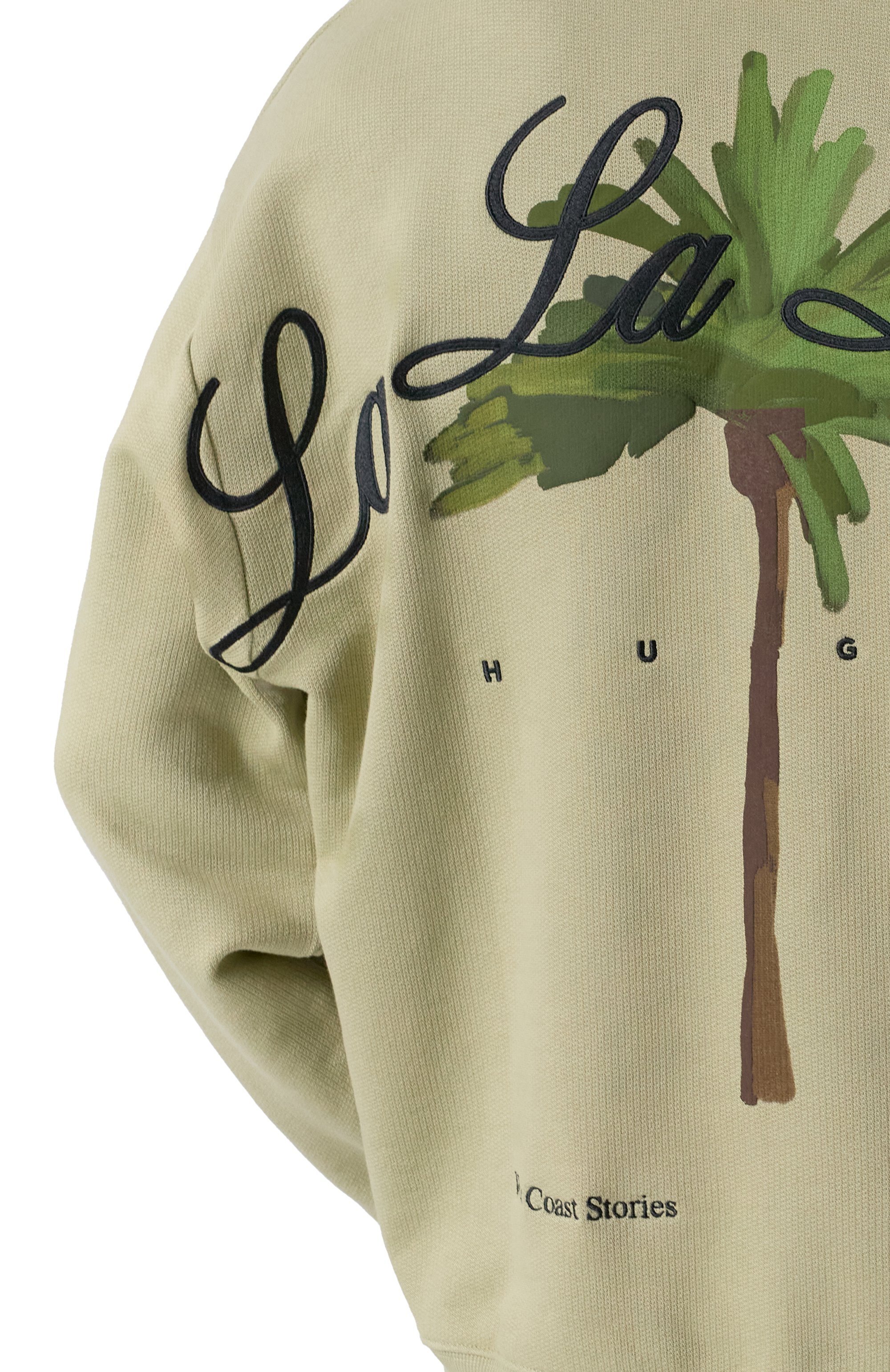 Хлопковый свитшот HUGO светло-зеленого цвета по цене 20950 руб., арт. 50538973, фото 5 Хлопковый свитшот HUGO, арт. 50538973, фото 5