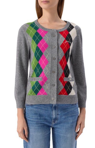 Кардиган из шерсти и кашемира GANNI, арт. K2512, фото 3