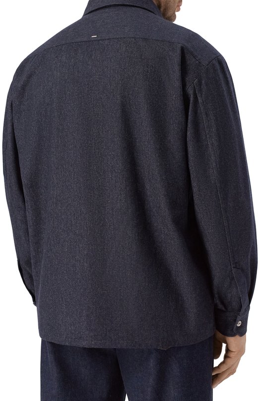 Кашемировая рубашка Stefano Ricci SP007914/C0002T Синий  SP007914/C0002T Фото 4