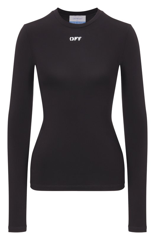 Лонгслив из вискозы Off-White 0WAD136C99JER004 Чёрный 0WAD136C99JER004