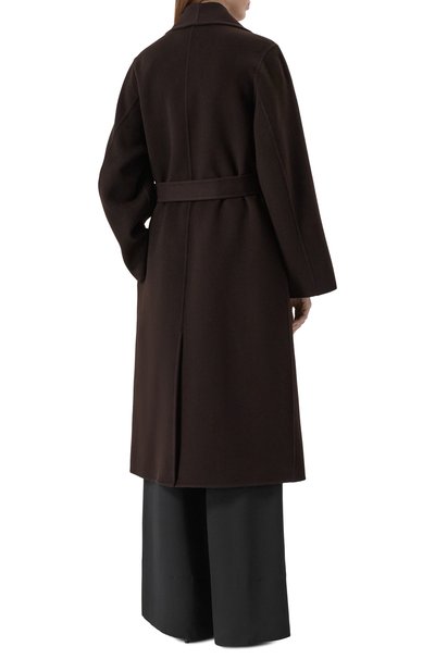 Шерстяное пальто IVY OAK темно-коричневого цвета по цене 65550 руб., арт. I0111048/CARRIE R0SE_, фото 4 Шерстяное пальто IVY OAK, арт. I0111048/CARRIE R0SE_, фото 4
