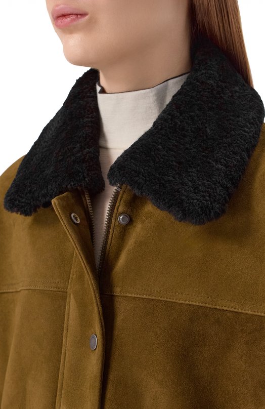 Замшевая куртка Addicted AS1002-1 Хаки  AS1002-1 Фото 5