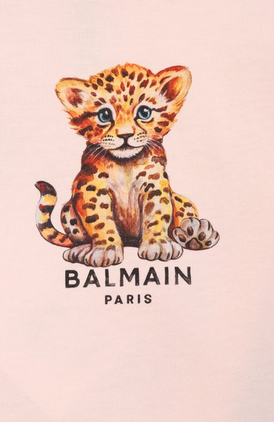 Хлопковый лонгслив BALMAIN светло-розового цвета по цене 18100 руб., арт. BZ8030, фото 3 Хлопковый лонгслив BALMAIN, арт. BZ8030, фото 3
