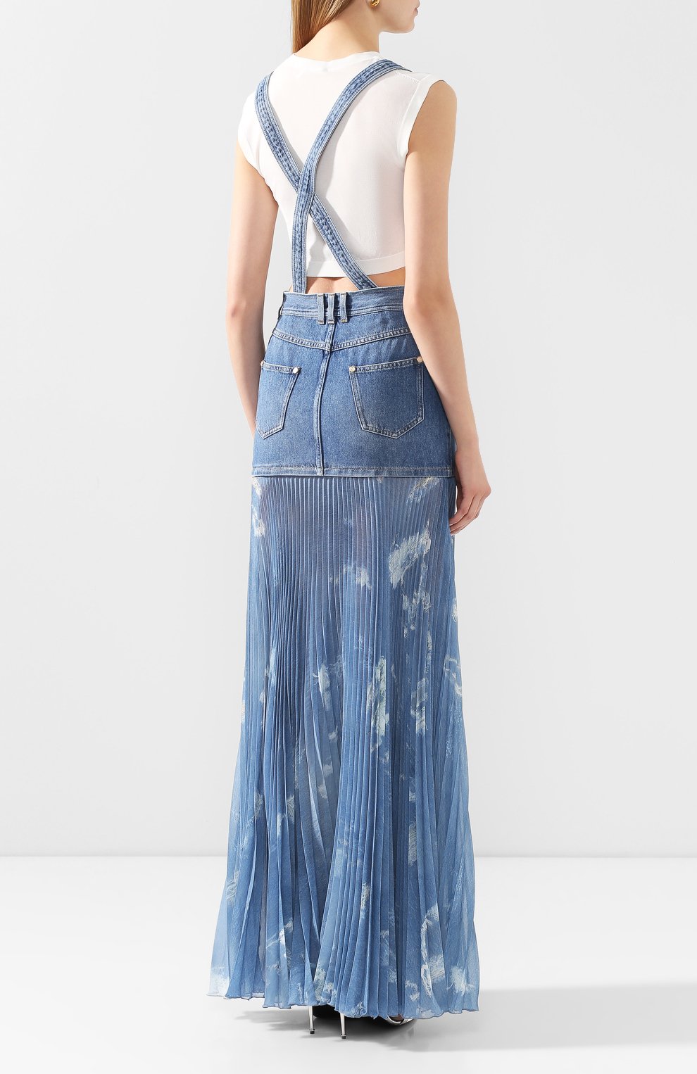 Джинсовая юбка BALMAIN, арт. TF14708/D018, фото 4