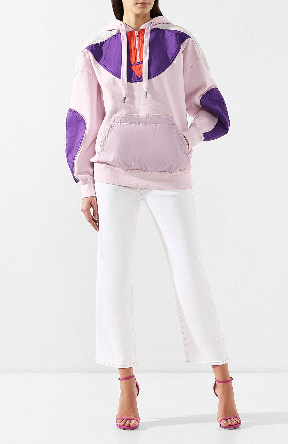 Хлопковое худи ISABEL MARANT ETOILE розового цвета по цене 28950 руб., арт. SW0117-19P044E/NANSEL, фото 2 Хлопковое худи ISABEL MARANT ETOILE, арт. SW0117-19P044E/NANSEL, фото 2