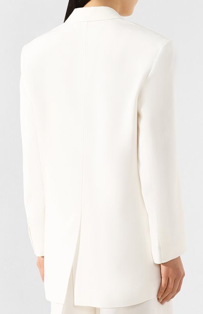 Жакет из вискозы JACQUEMUS белого цвета по цене 59950 руб., арт. 201JA05/02110, фото 4 Жакет из вискозы JACQUEMUS, арт. 201JA05/02110, фото 4
