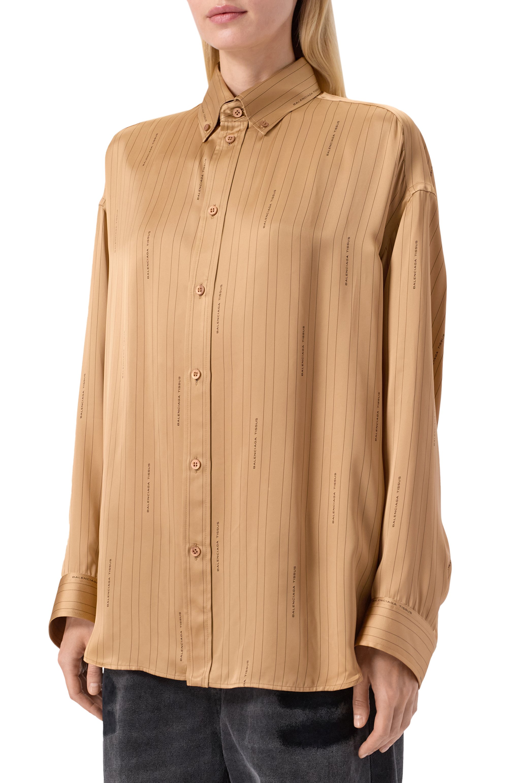 Атласная рубашка BALENCIAGA, арт. 841012/TSLA6, фото 3