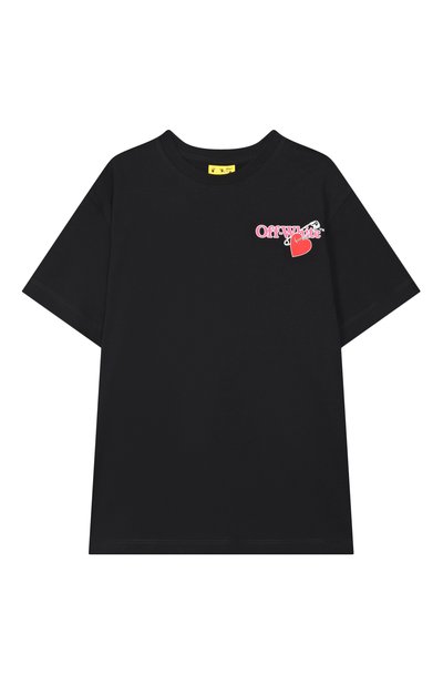 Хлопковая футболка OFF-WHITE, арт. 0GAA001F25JER004/4-12