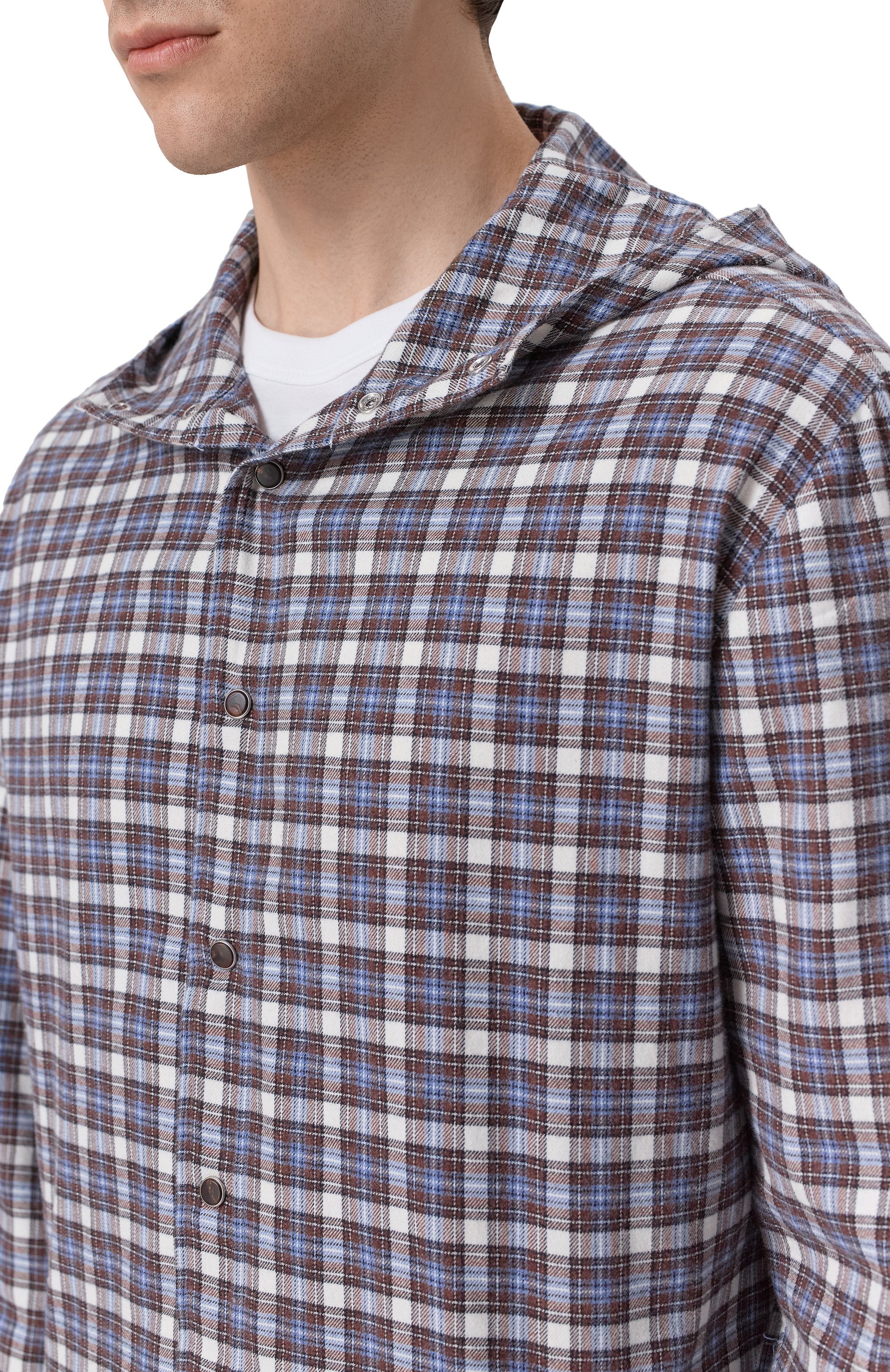 Хлопковая рубашка KITON, арт. UMCMARH0825907, фото 5