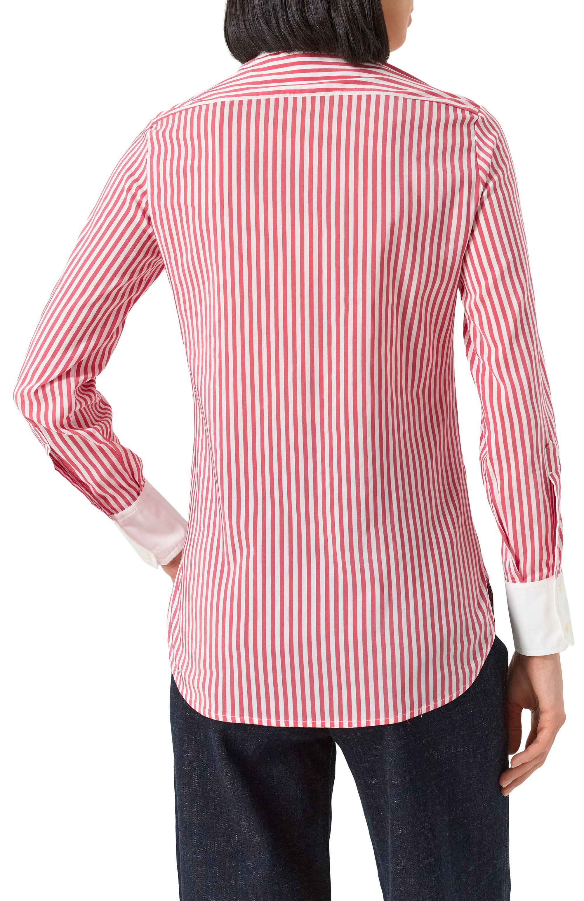 Рубашка из хлопка и шелка KITON, арт. D59429K0965E01, фото 4