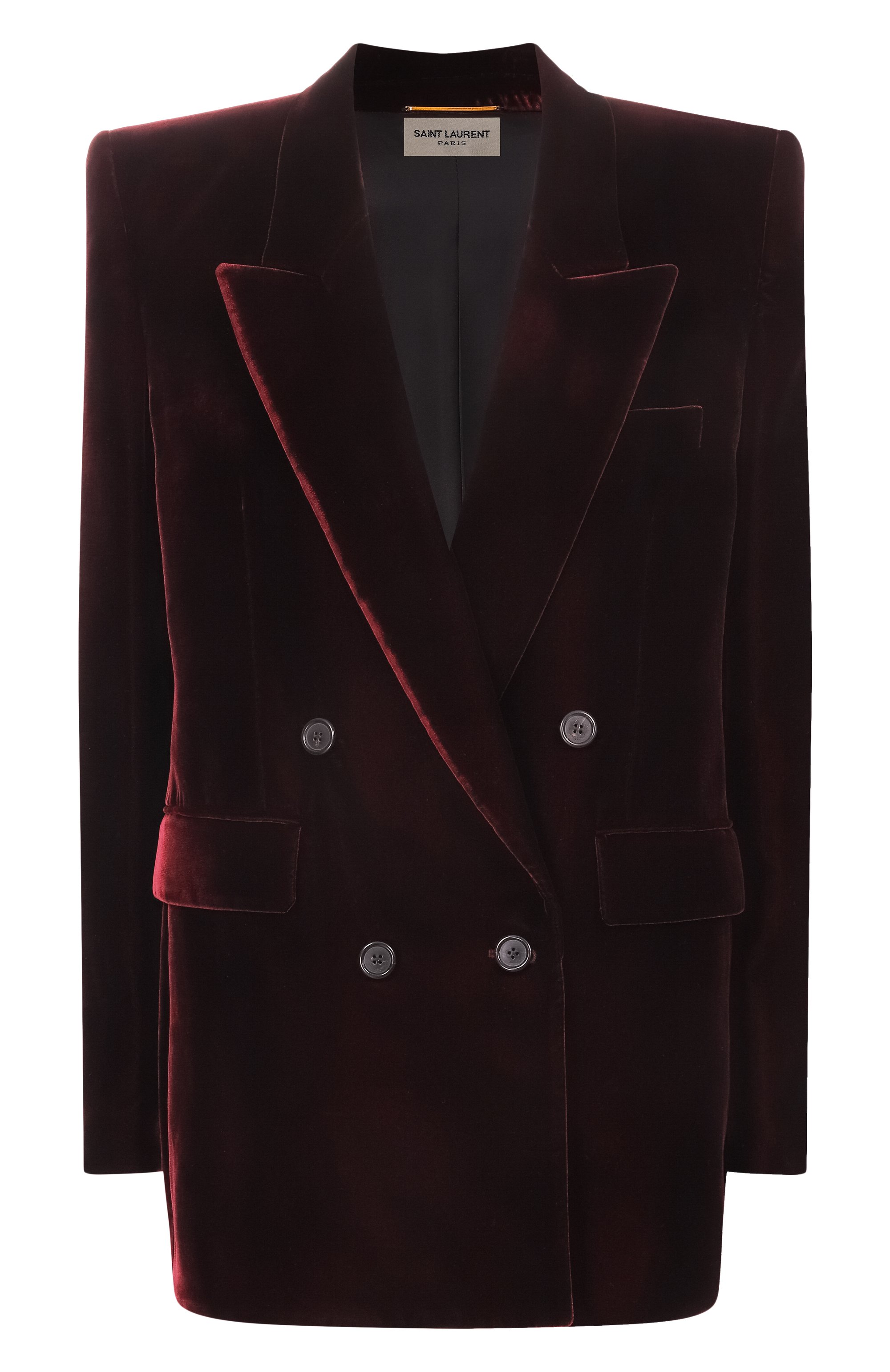 Бархатный жакет SAINT LAURENT, арт. 739698/Y525R, фото 1