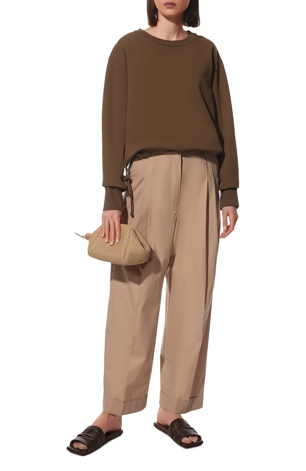 Хлопковые брюки DRIES VAN NOTEN бежевого цвета по цене 59900 руб., арт. 221-010929-4046, фото 2 Хлопковые брюки DRIES VAN NOTEN, арт. 221-010929-4046, фото 2