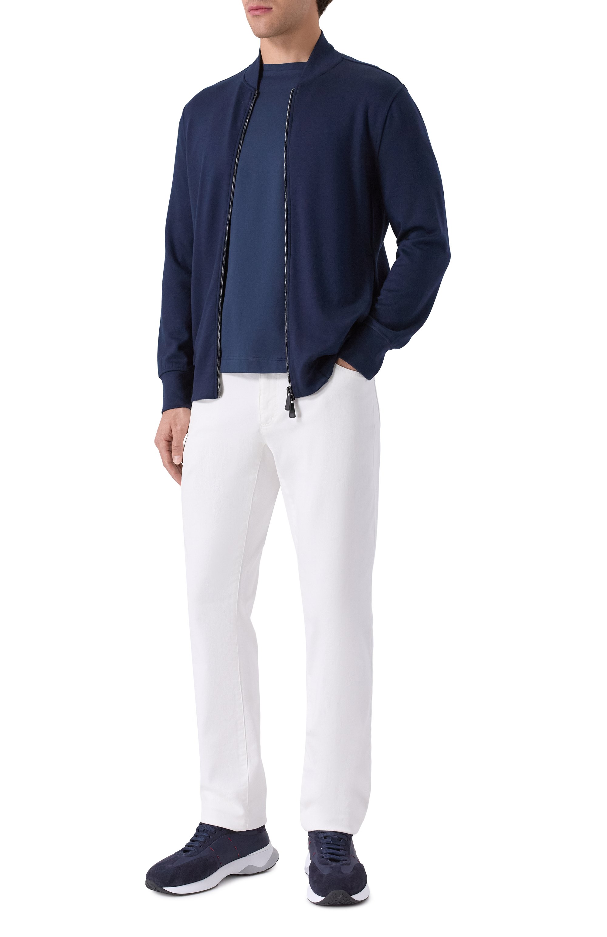 Комбинированные кроссовки KITON, арт. USSA374N0133302, фото 2