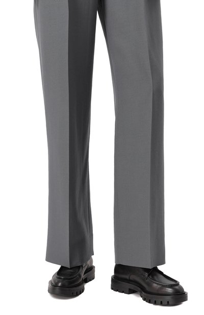 Кожаные дерби SANTONI черного цвета по цене 108000 руб., арт. WUCG59018NERBLES, фото 3 Кожаные дерби SANTONI, арт. WUCG59018NERBLES, фото 3