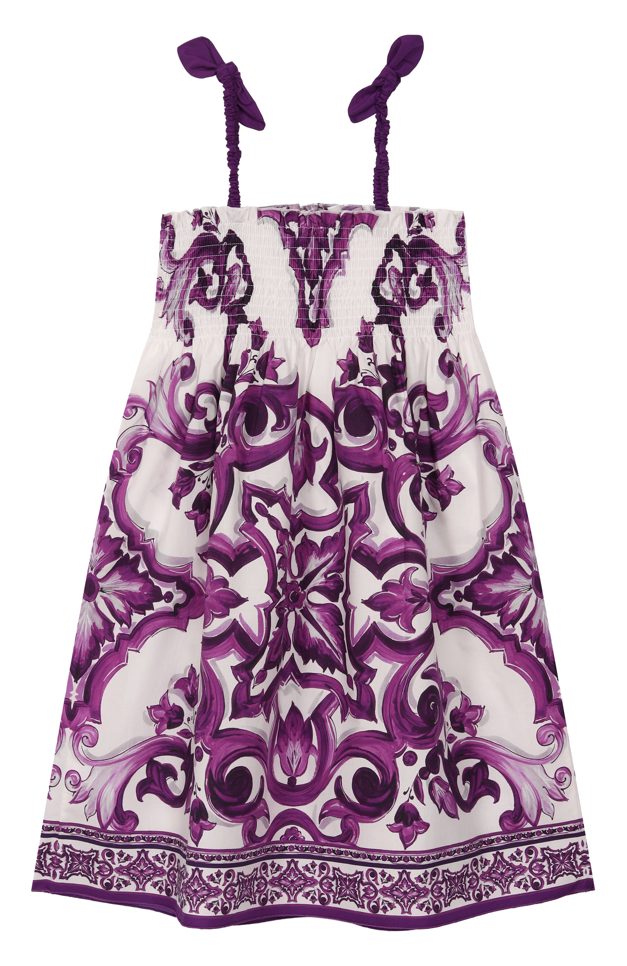 Хлопковый сарафан DOLCE & GABBANA, арт. L54DE0/HH5EN/8-12+, фото 2