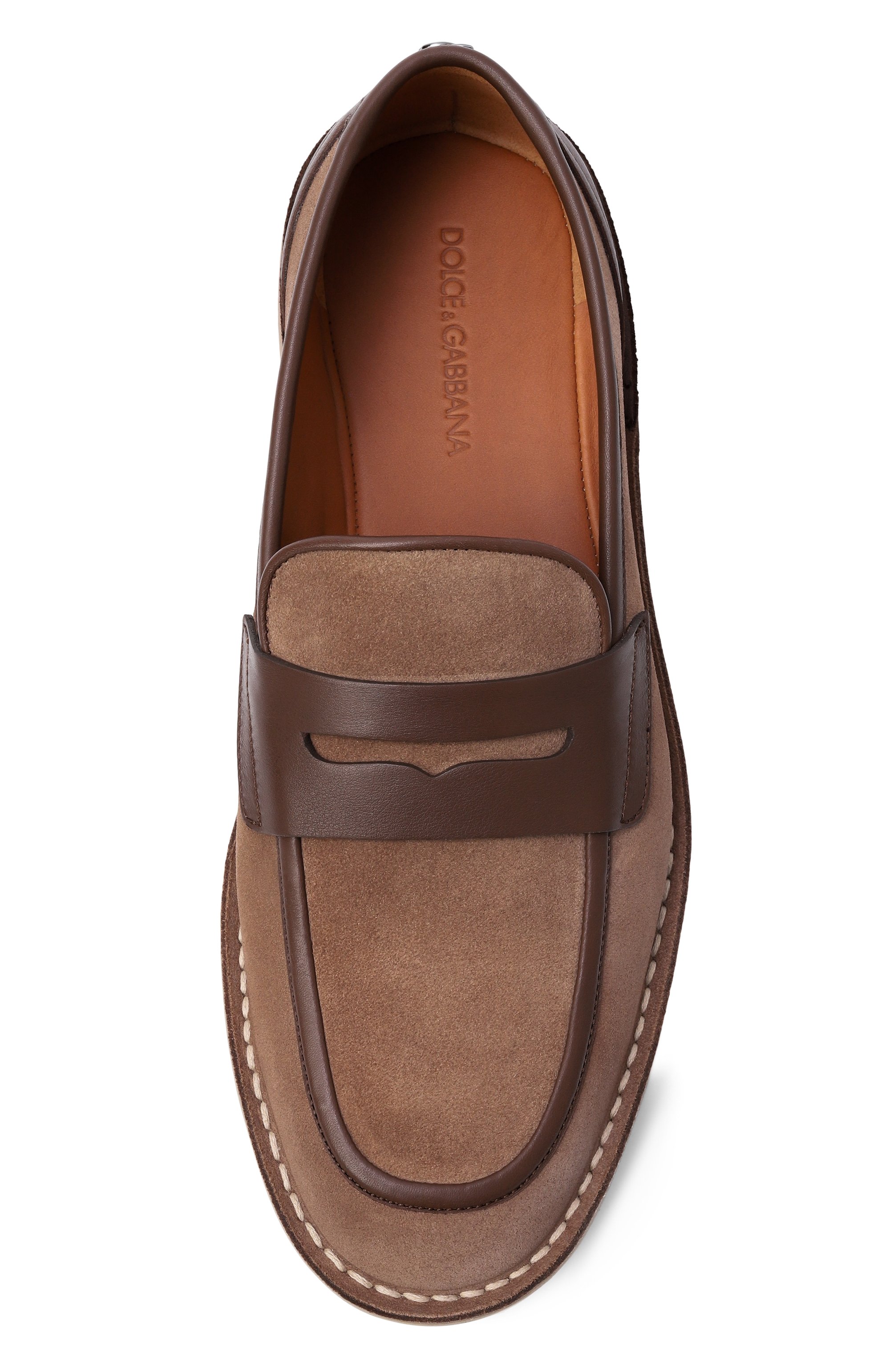 Кожаные пенни-лоферы DOLCE & GABBANA, арт. A50744/A0084, фото 6