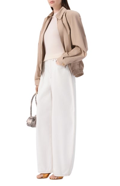 Джинсы JACQUEMUS молочного цвета по цене 69950 руб., арт. 25HPAW00609/AD00040, фото 2 Джинсы JACQUEMUS, арт. 25HPAW00609/AD00040, фото 2