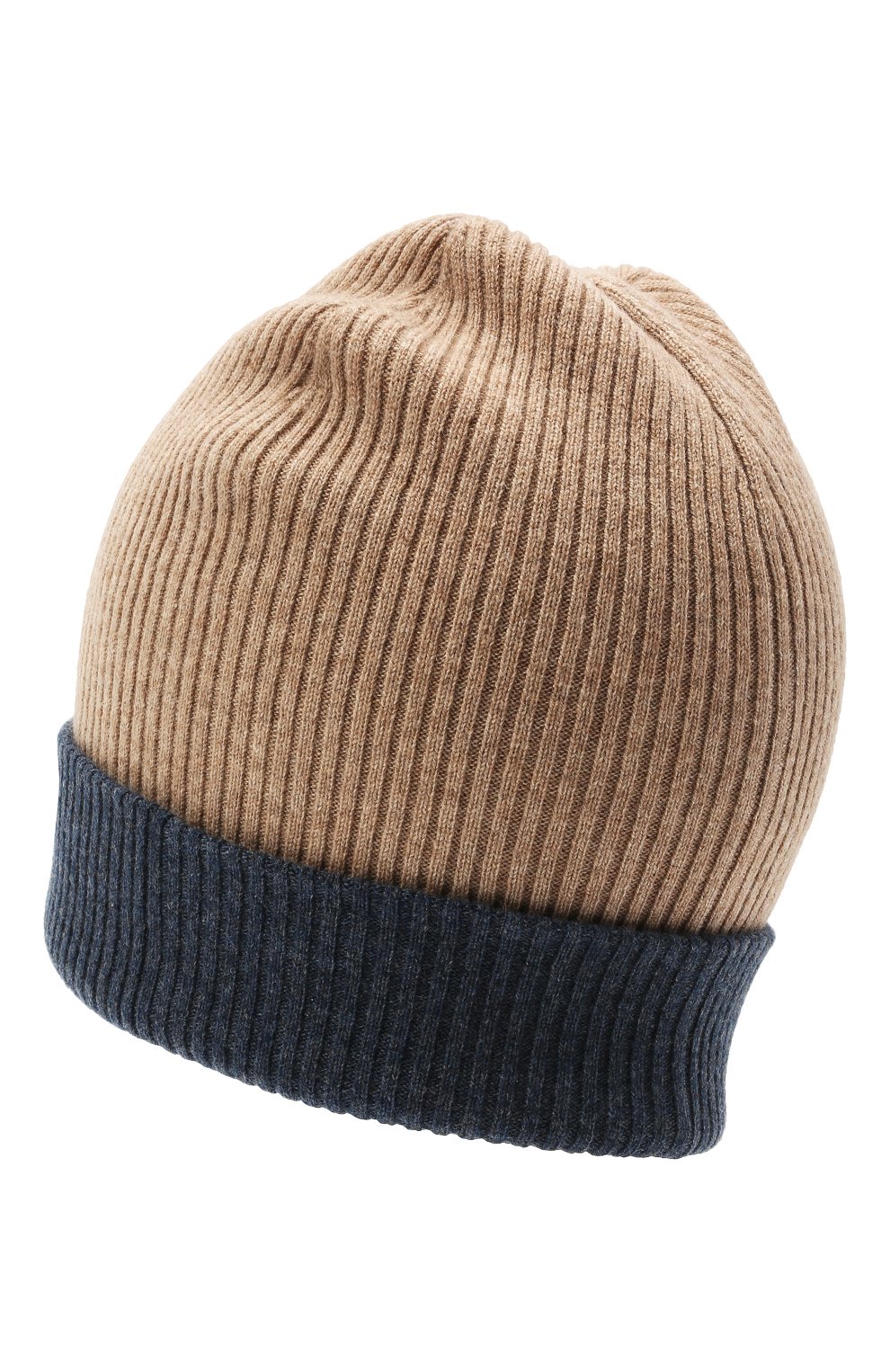 Кашемировая шапка BRUNELLO CUCINELLI темно-бежевого цвета по цене 49950 руб., арт. M2293600, фото 2 Кашемировая шапка BRUNELLO CUCINELLI, арт. M2293600, фото 2