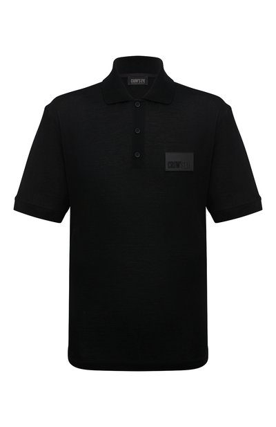 Хлопковое поло CROW’S EYE черного цвета по цене 25500 руб., арт. LE 64, фото 1 Хлопковое поло CROW’S EYE, арт. LE 64, фото 1