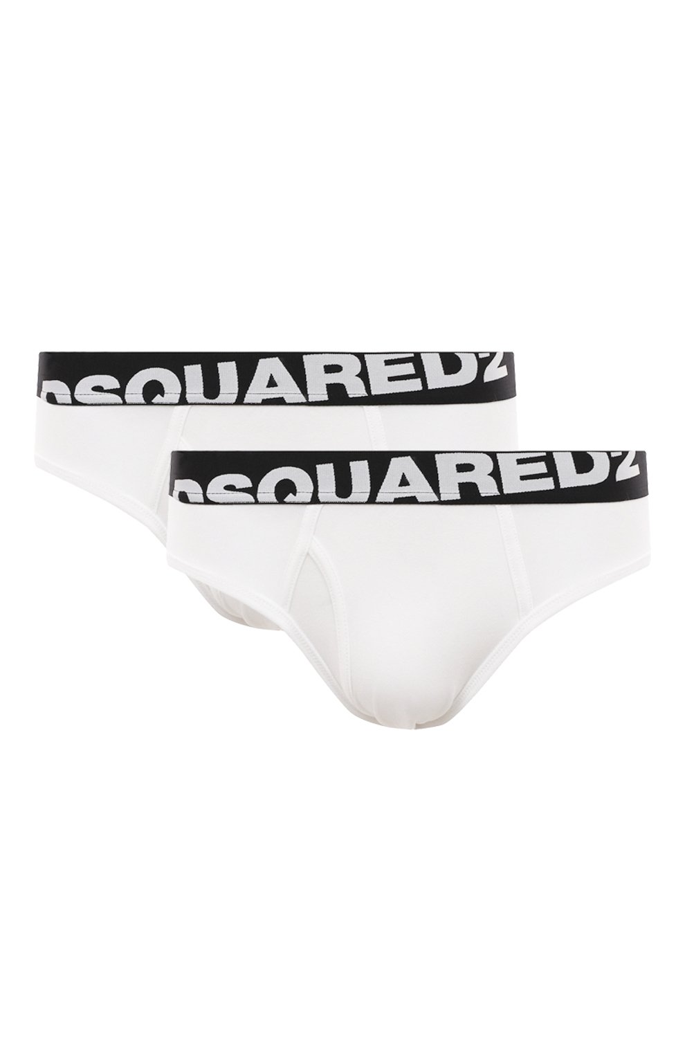 Комплект из двух брифов DSQUARED2 белого цвета по цене 9635 руб., арт. DCX670030, фото 1 Комплект из двух брифов DSQUARED2, арт. DCX670030, фото 1