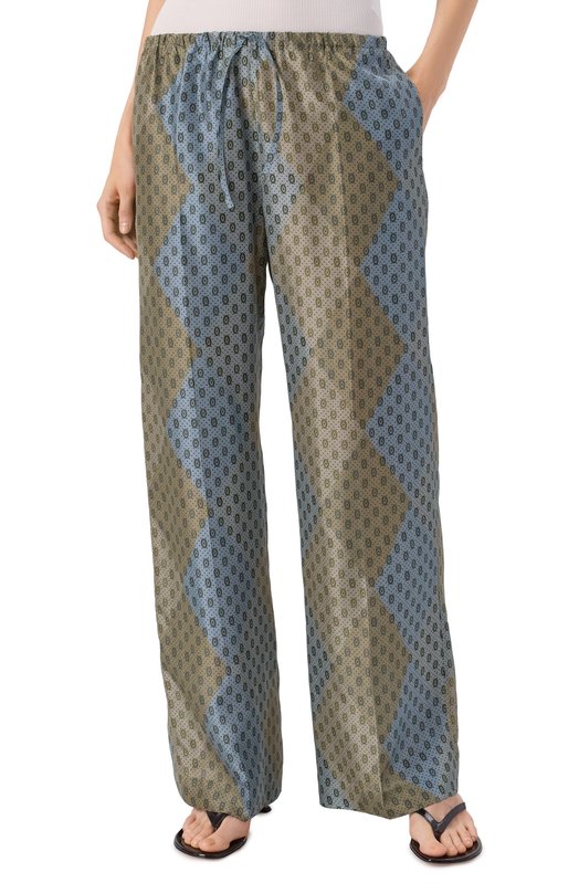 Шелковые брюки Dries Van Noten 010914-2127-104 Разноцветный  010914-2127-104 Фото 3